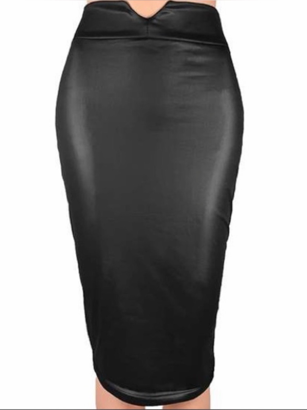 Zara Faux Leather Midi Skirt Sz. Small - Picture 3 of 8